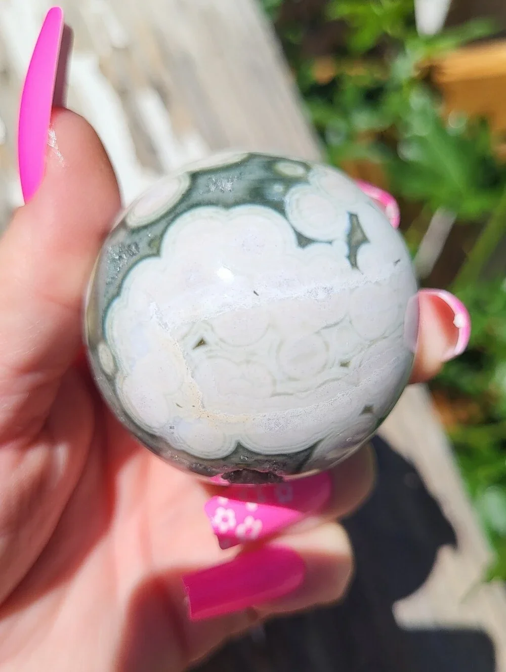ocean jasper pink blue